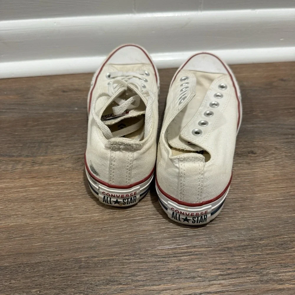 Converse All Star‎ Chuck Taylor Women's White Low Top Shoes Sz 7 School Classic